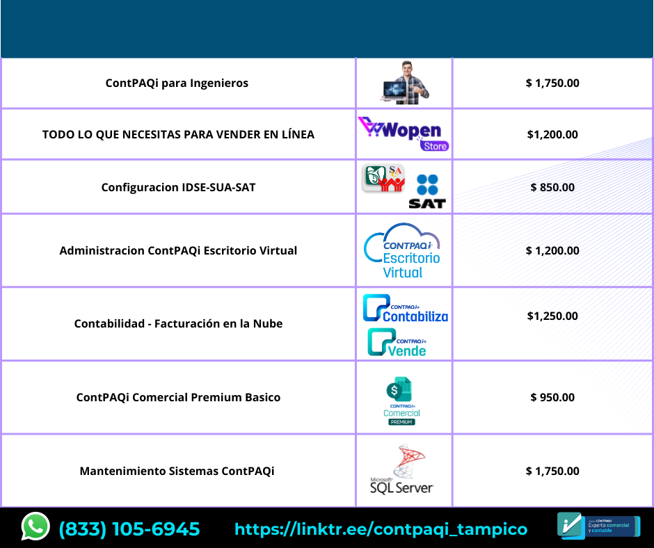 Contpaq I Despacho Contable Y Fiscal Tampico 9783